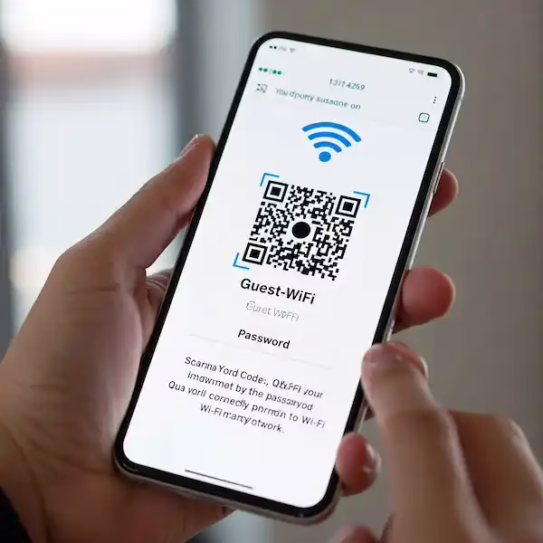 Share WIFI Password With QR Code